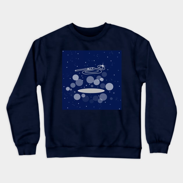 musical instrument, saxophone, music, trumpet, concert, musical, galaxy, stars, cosmos, Crewneck Sweatshirt by grafinya